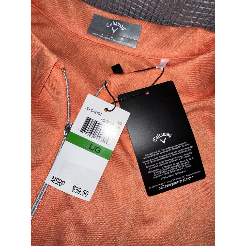 NWT Women's Size LARGE Callaway Opti-Dri 1/4 Zip Golf Shirt. - Picture 5 of 5